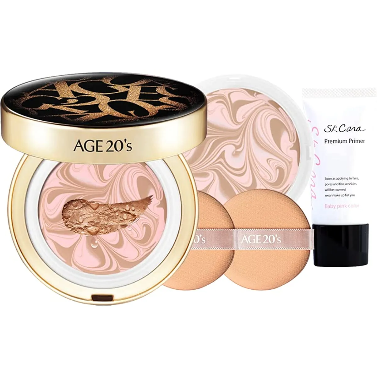 AGE 20's Essence Cover Pact No. 21 Pink Latte UV Cut SPF50  PA    Essence Refill