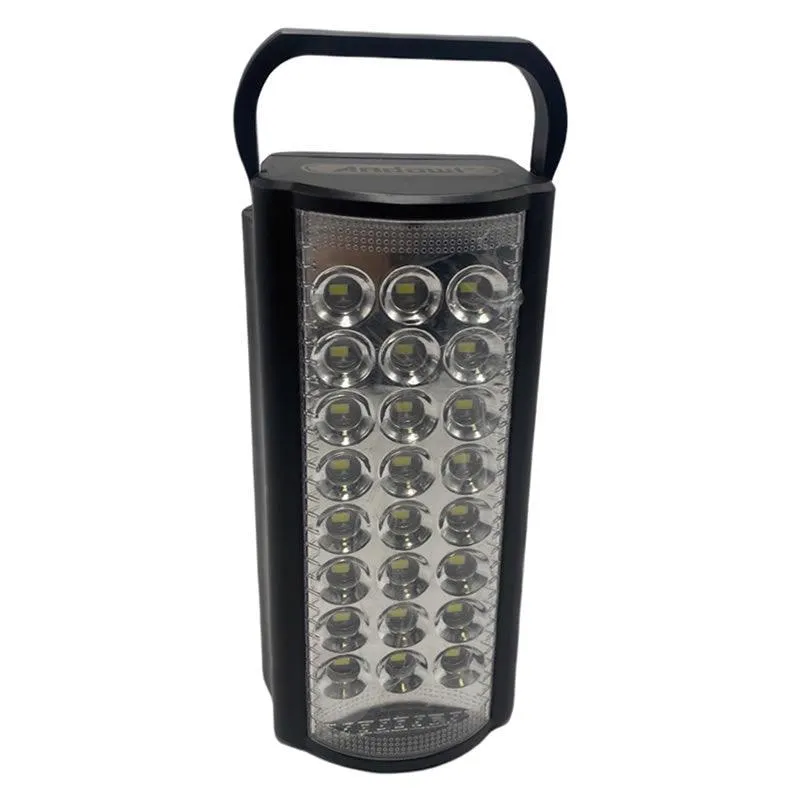 Auto Mode & Built-In Plug Rechargeable Led Emergency Light Q-Led24S Black