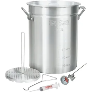 Bayou Classic 30 Qt. Outdoor Turkey Fryer Pot with Vented Lid