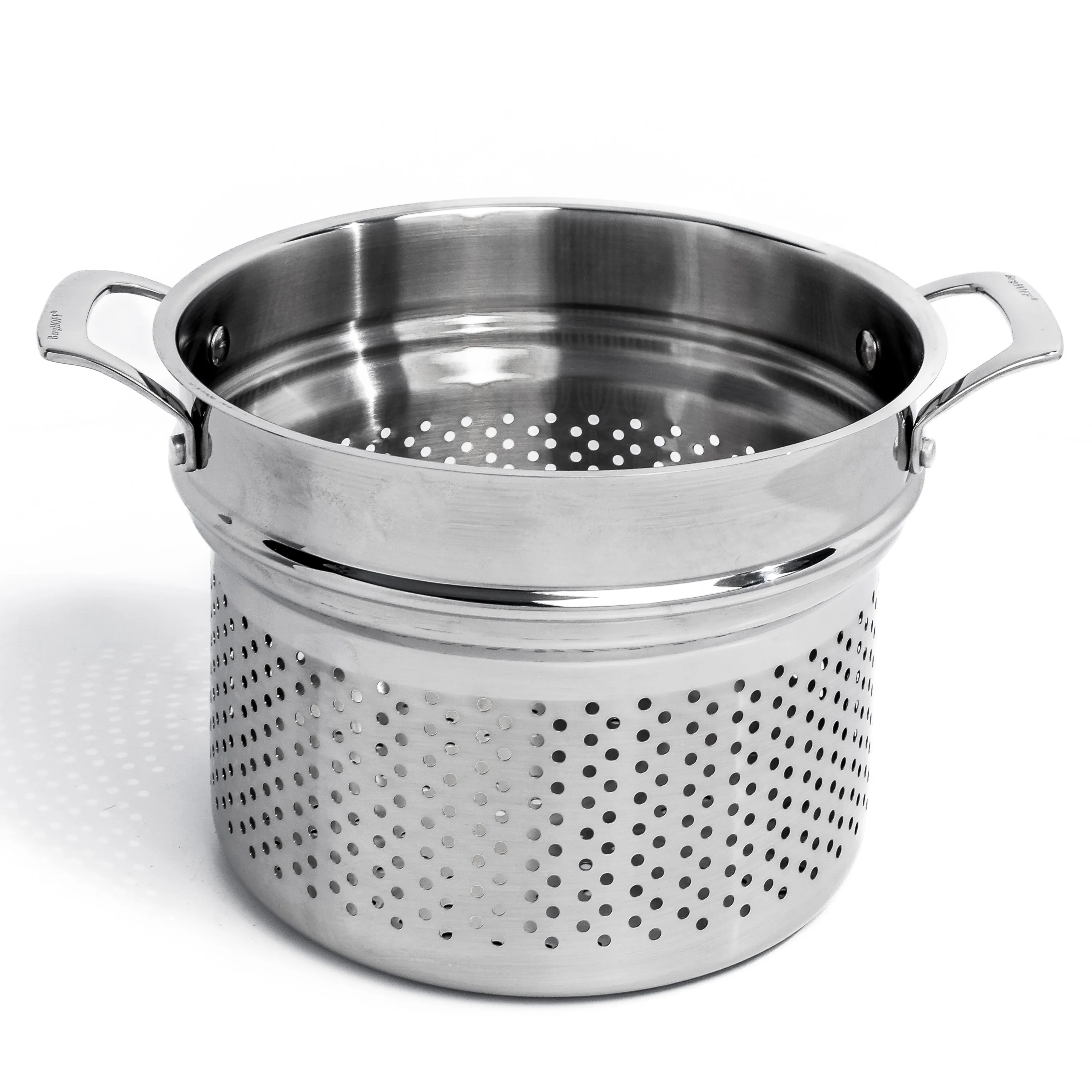 BergHOFF Professional 3Pc Tri-Ply 18/10 Stainless Steel Steamer Set, SS Lid