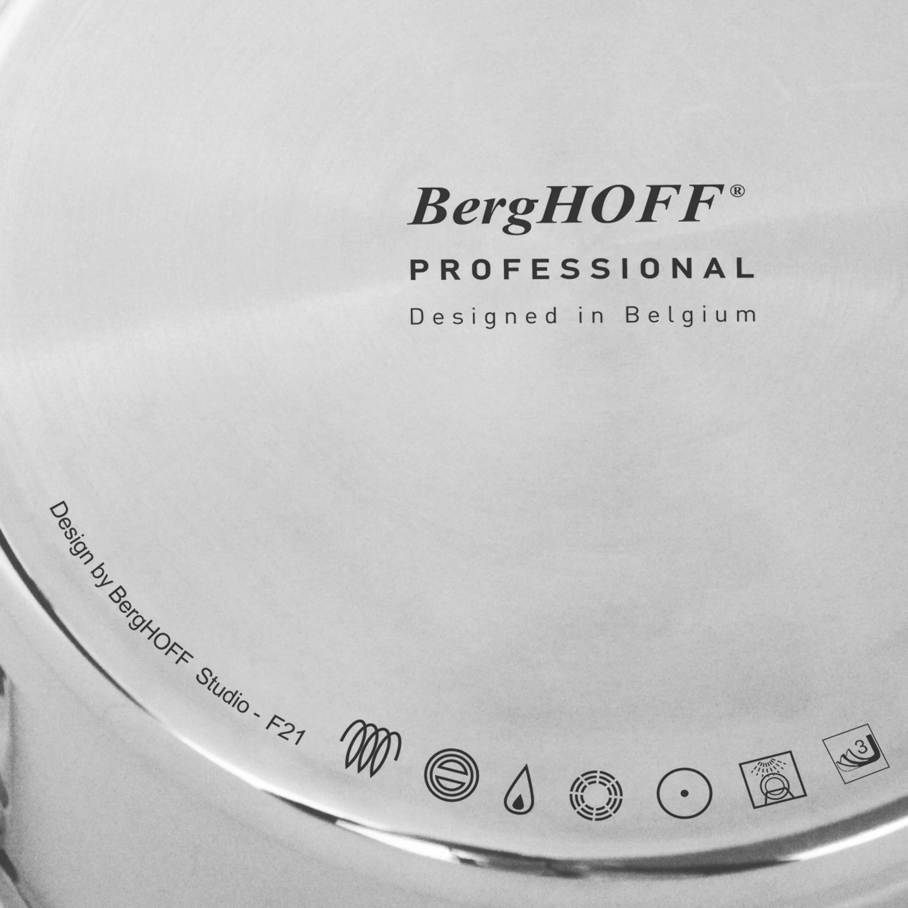 BergHOFF Professional 3Pc Tri-Ply 18/10 Stainless Steel Steamer Set, SS Lid