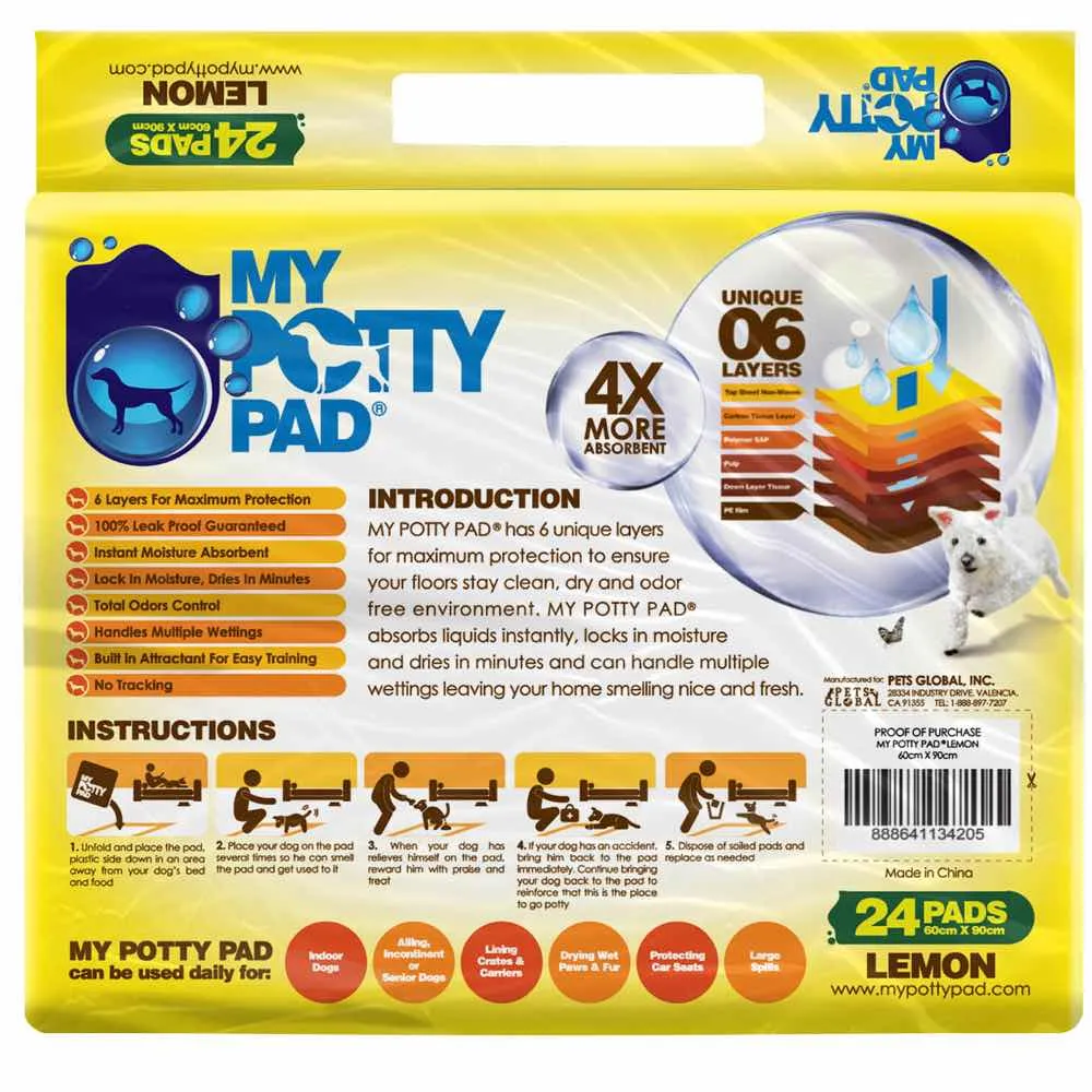 BUNDLE DEAL: My Potty Pad Lemon Pee Pad For Dogs