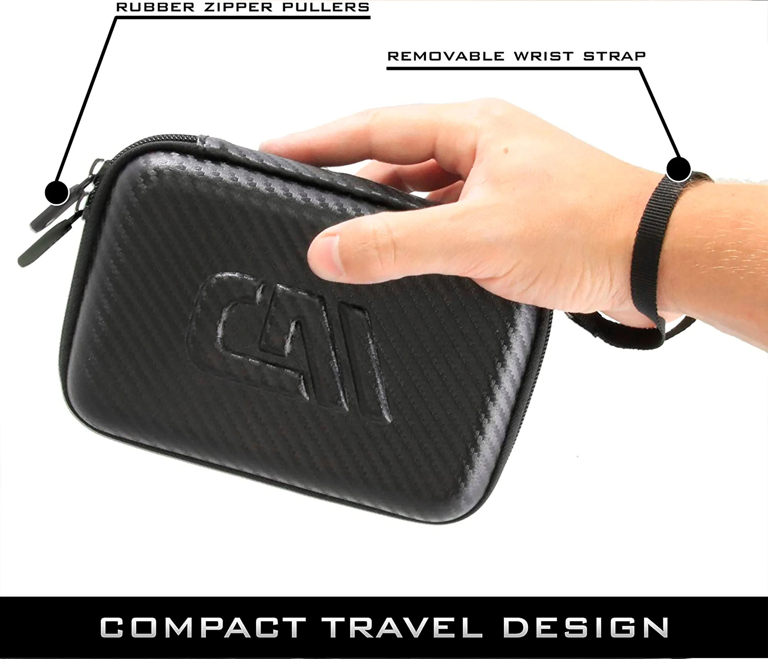 CASEMATIX Travel Case Compatible With Turtle Beach Atom Mobile Gaming Controller for Android or Cloud Gaming, Includes Carry Case Only