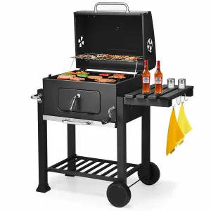 Charcoal Barbecue  Grill Outdoor W/Wheels Portable