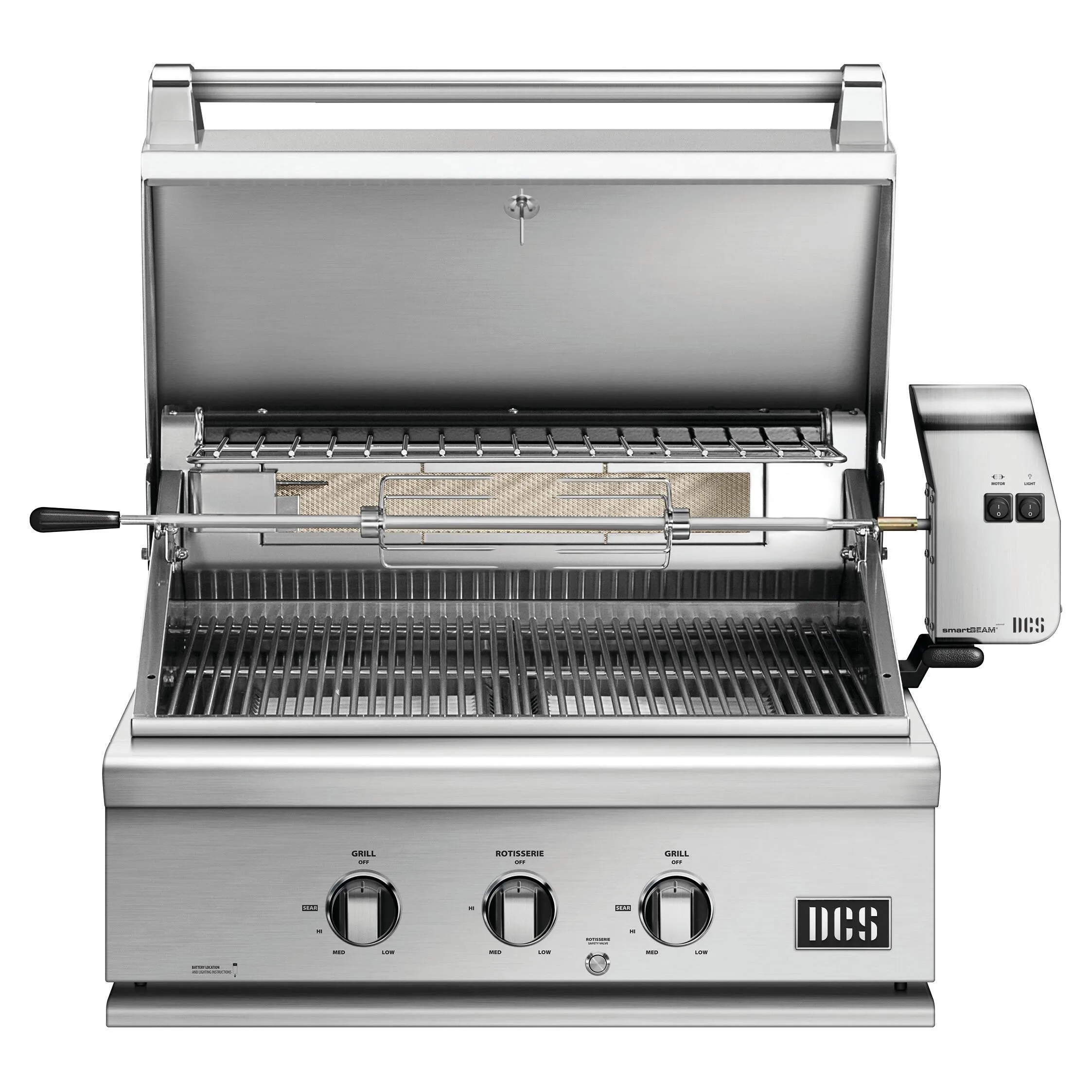 DCS Series 7 30in Built-in Gas Grill with Rotisserie BH1-30R-N