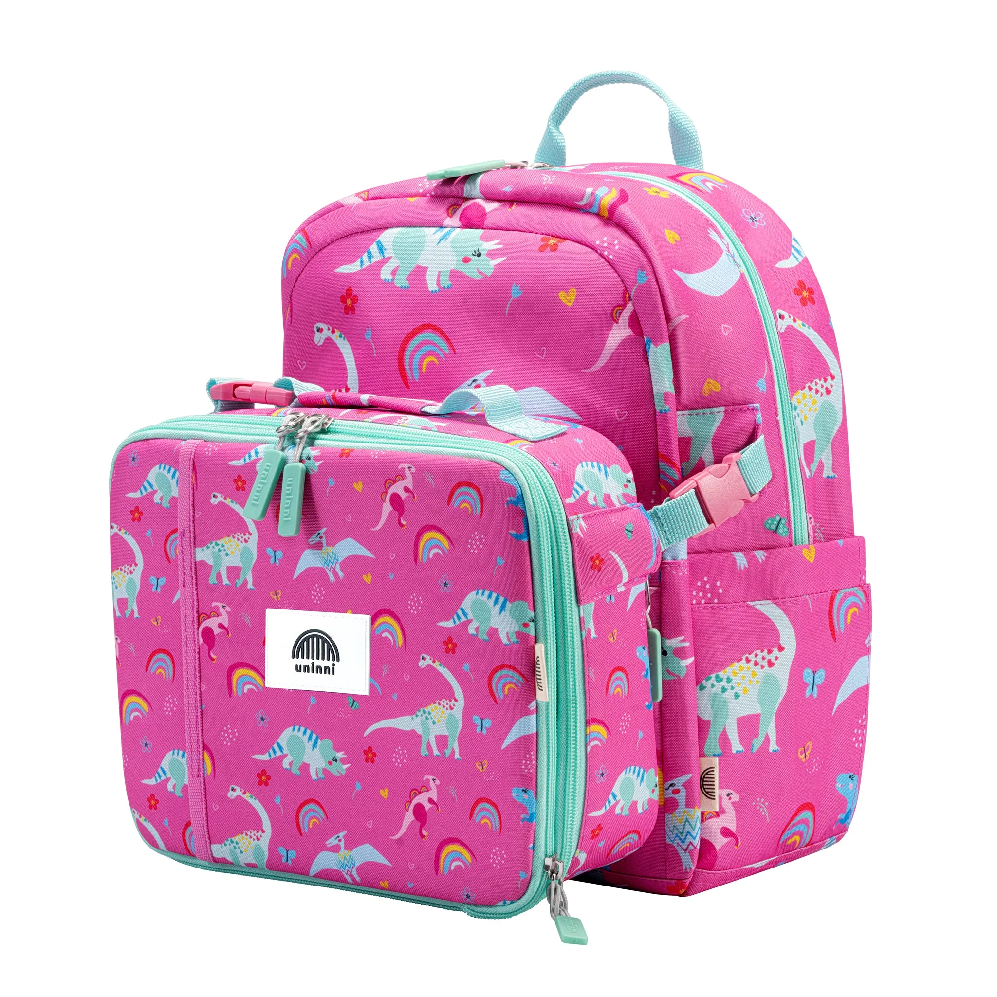 Ethan Backpack-Pink Dinosaur