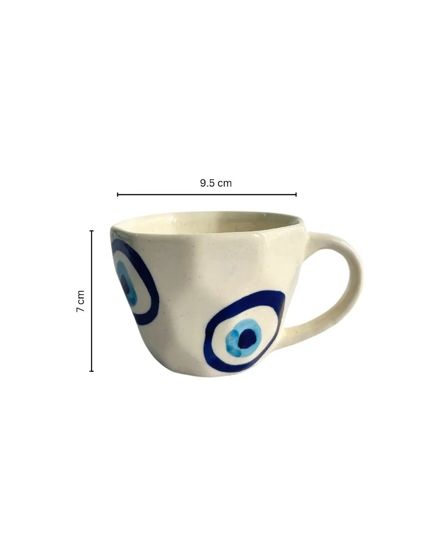 Evil Eye Ceramic Mugs | Set Of 2