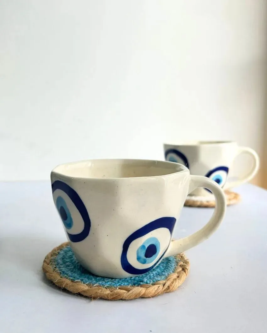 Evil Eye Ceramic Mugs | Set Of 2