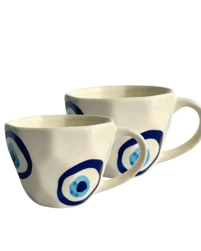 Evil Eye Ceramic Mugs | Set Of 2