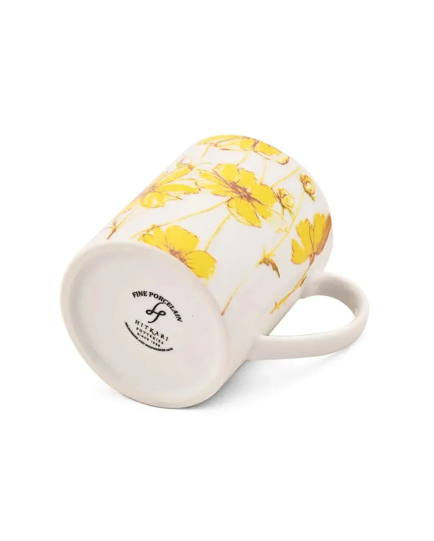 Garden Glory Porcelain Coffee Mugs | Set of 2