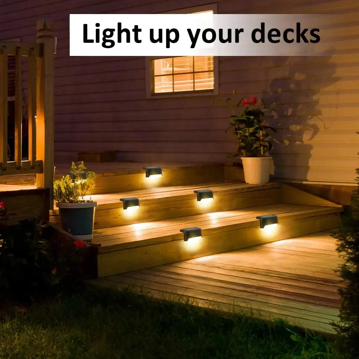 Garden Solar LED Lights - Weatherproof Outdoor Lighting with 8-10 Hour Runtime