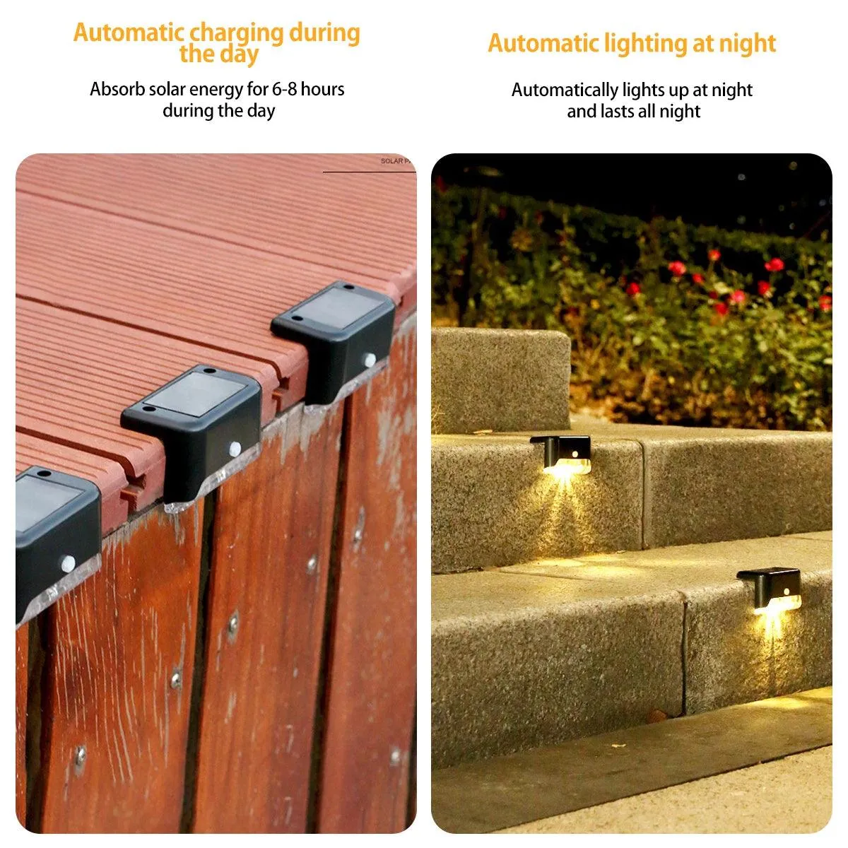 Garden Solar LED Lights - Weatherproof Outdoor Lighting with 8-10 Hour Runtime