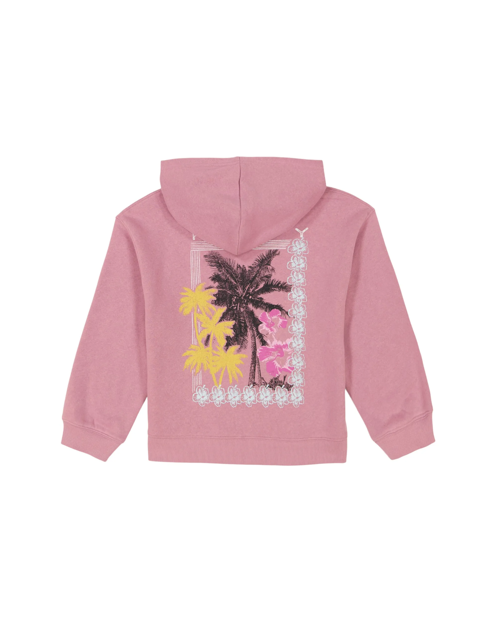 Girls 2-7 Oversized Evening Hike Zip Hoodie - Mauve Orchid