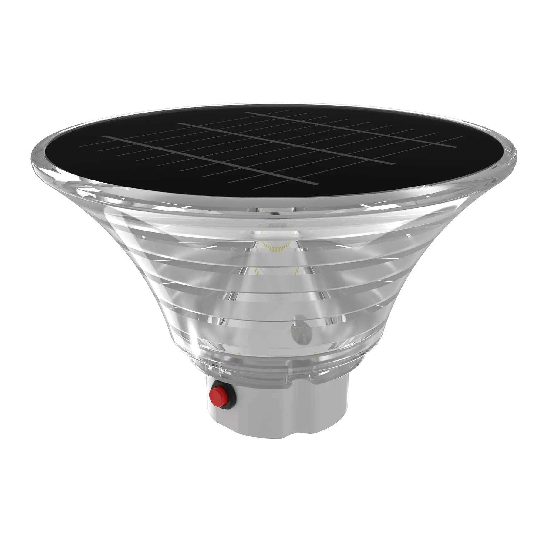 LED Solar Bollard Lights, 1.5W, 220LM, CCT Changeable: Warm White/Cool White, Solar Pathway Lights, IP65 Waterproof, Auto ON/Off, Solar Garden Lights Outdoor