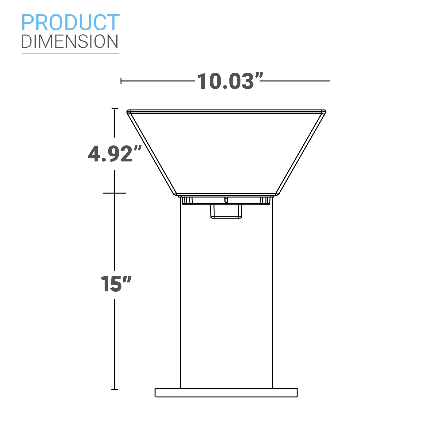 LED Solar Bollard Lights, 1.5W, 220LM, CCT Changeable: Warm White/Cool White, Solar Pathway Lights, IP65 Waterproof, Auto ON/Off, Solar Garden Lights Outdoor