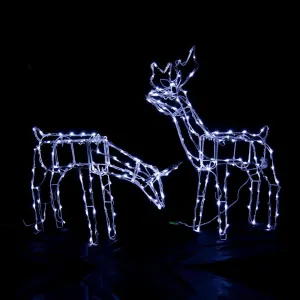 LED Solar Standing or Feeding Reindeer