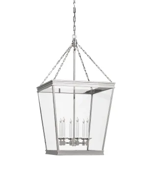 Medium Launceton Hanging Lantern, Polished Nickel