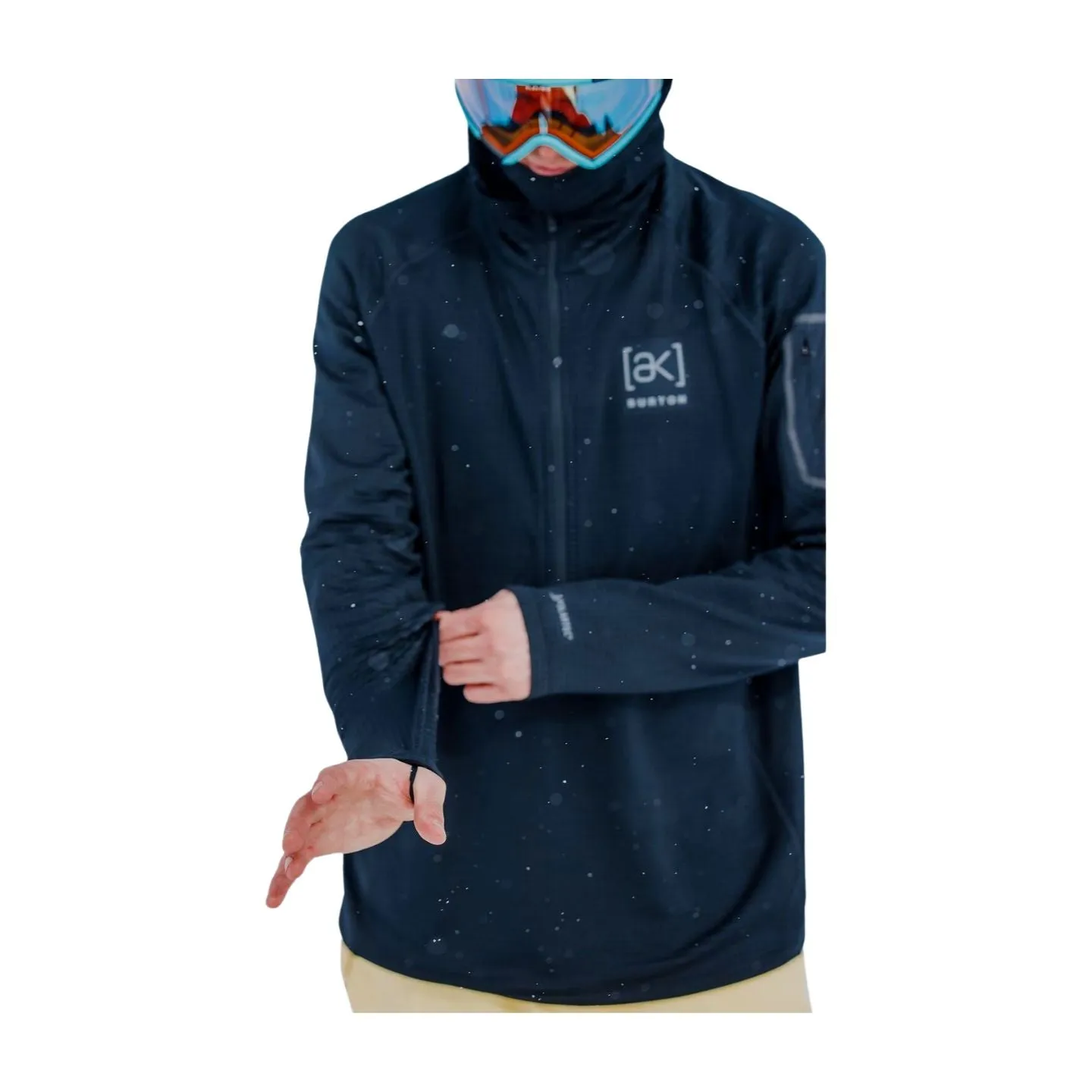 Men's Burton [ak] Helium Power Grid Half-Zip Fleece