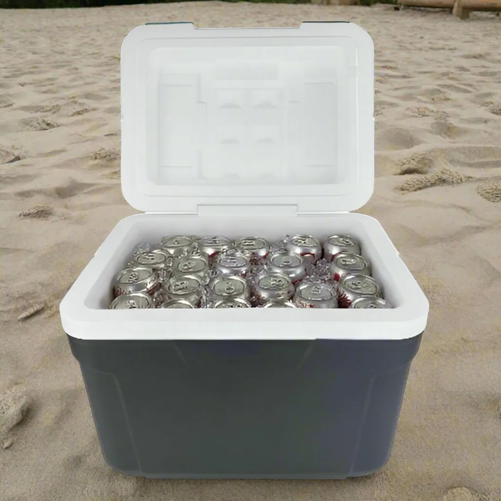 Ozark Trail Hard Side Cooler - 42-can Capacity - 30 Qt - Gray