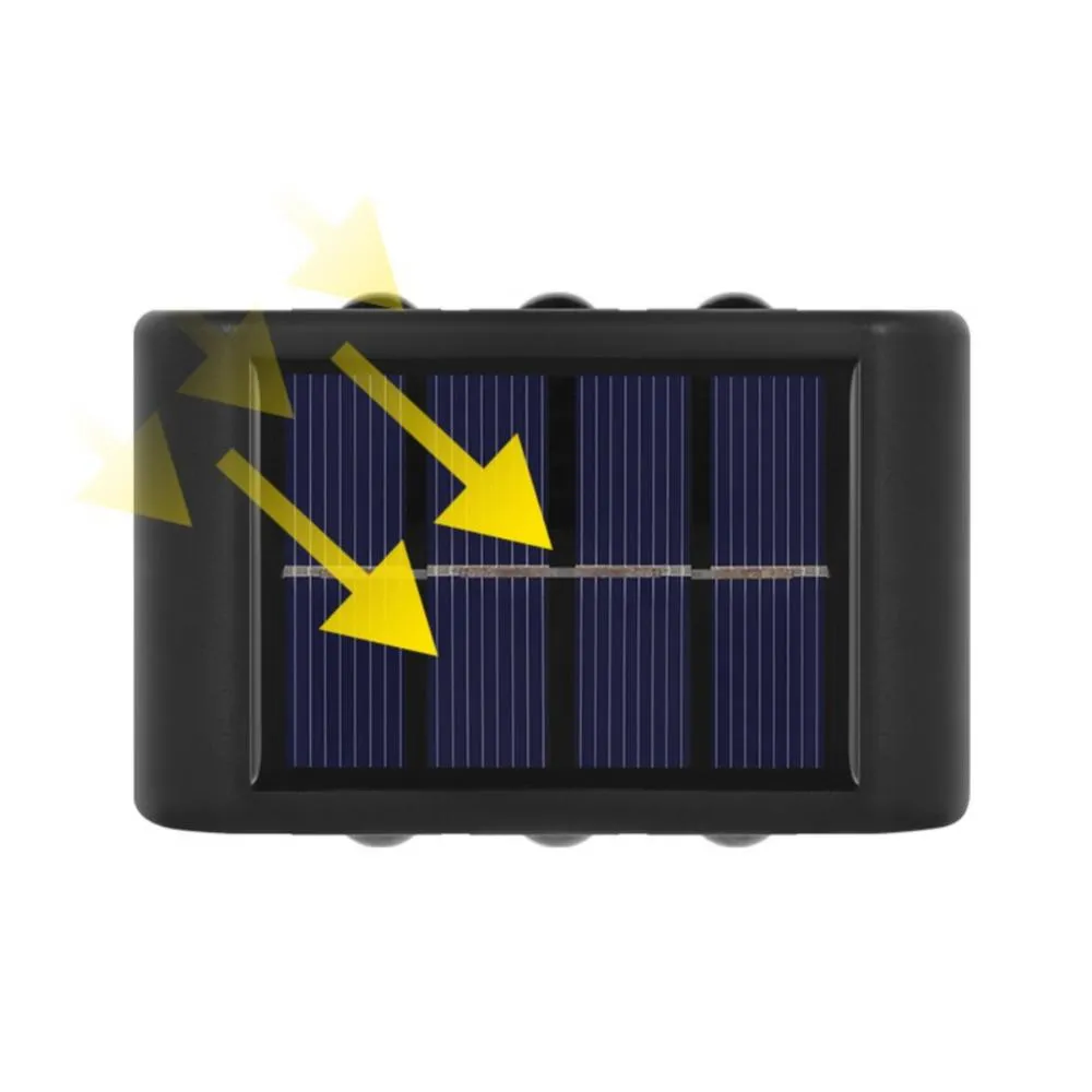 Pack Of 4 Portable Solar Powered Led Outdoor Wall Lights Fa-06