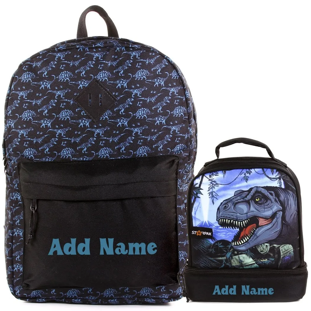 Personalized School Backpack or Lunch Bag - Jurassic