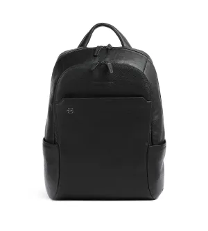 Piquadro Black Square Men's Black Laptop Backpack