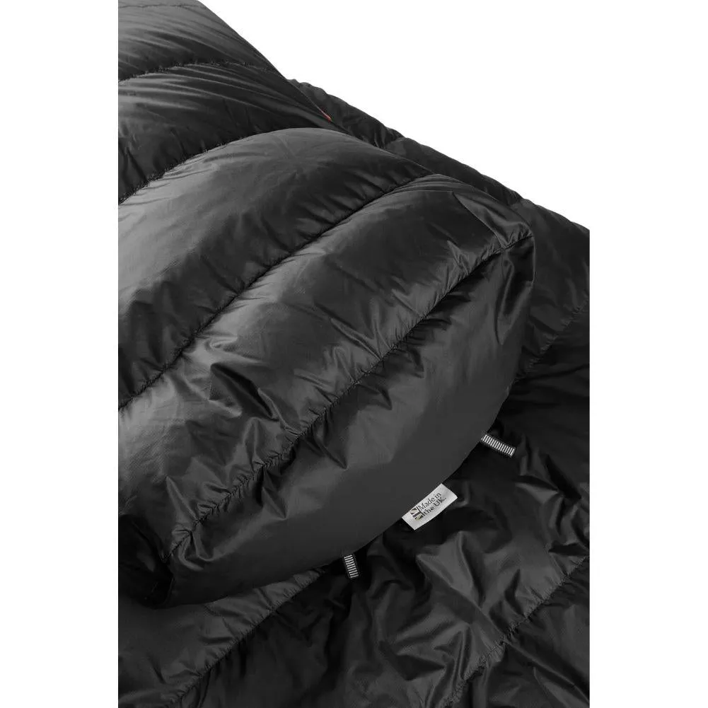 Rab Ascent 500 Down Sleeping Bag - Regular -Right Zip (Graphene)