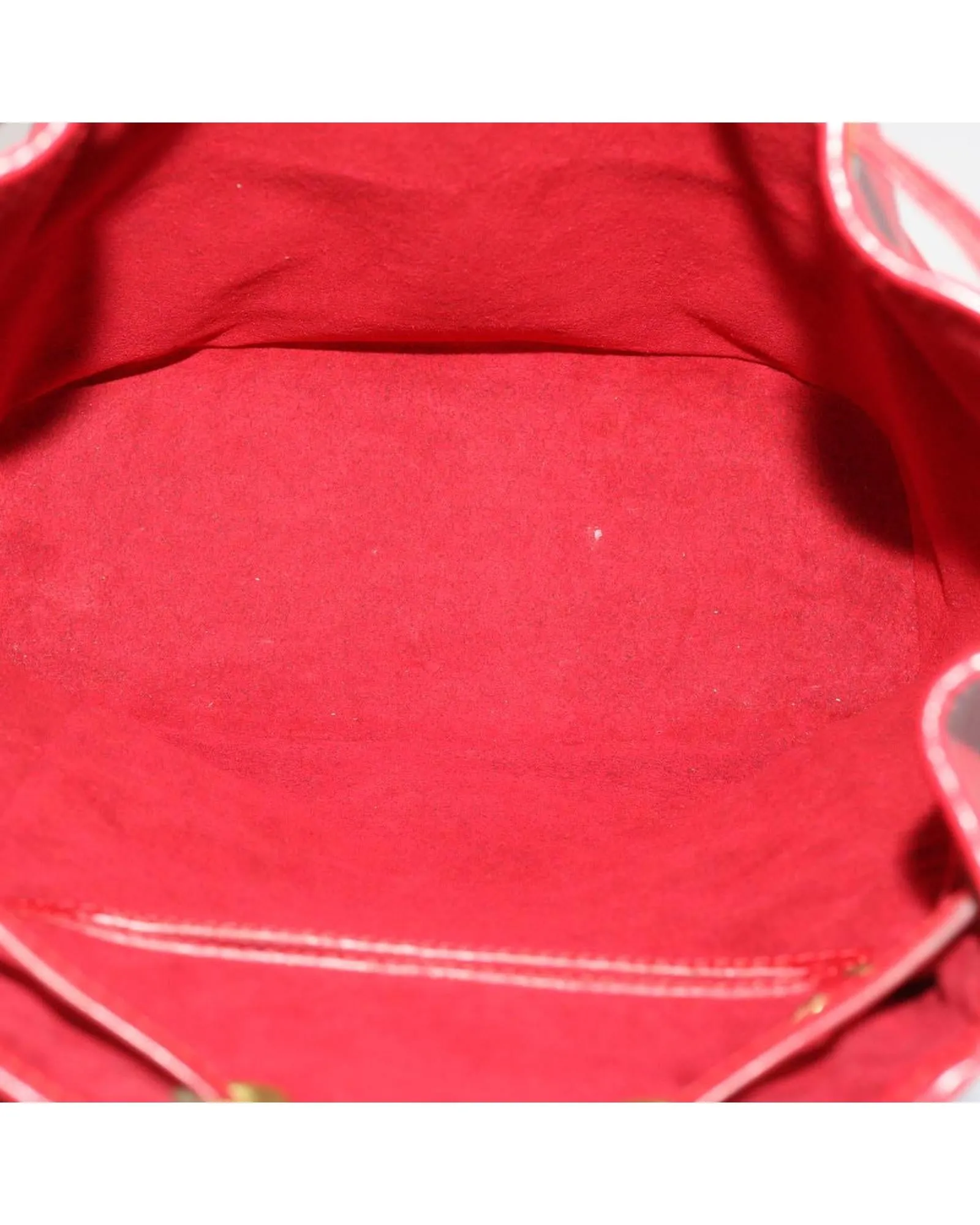 Red Epi Leather Backpack with Dust Bag - France Made