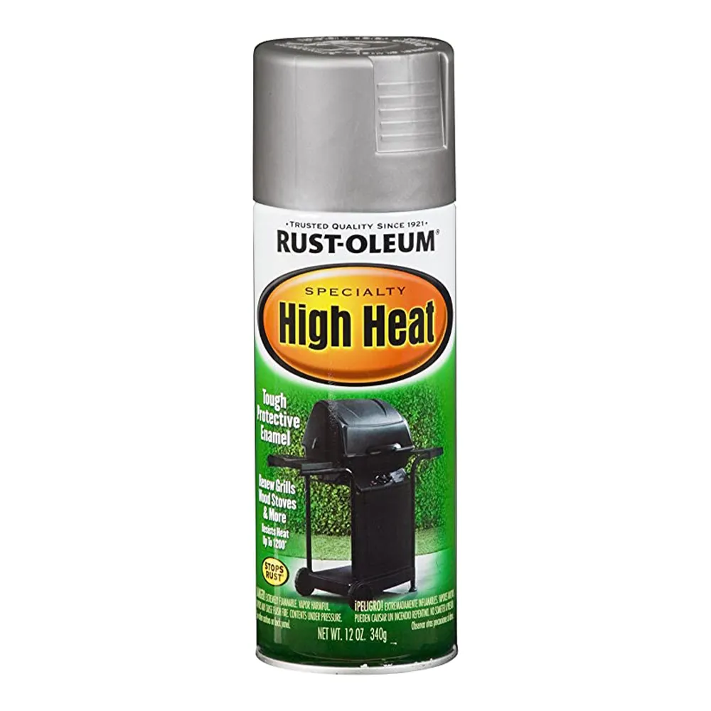 Rustoleum High Heat Tough Protective Enamel 340g 12oz Silver