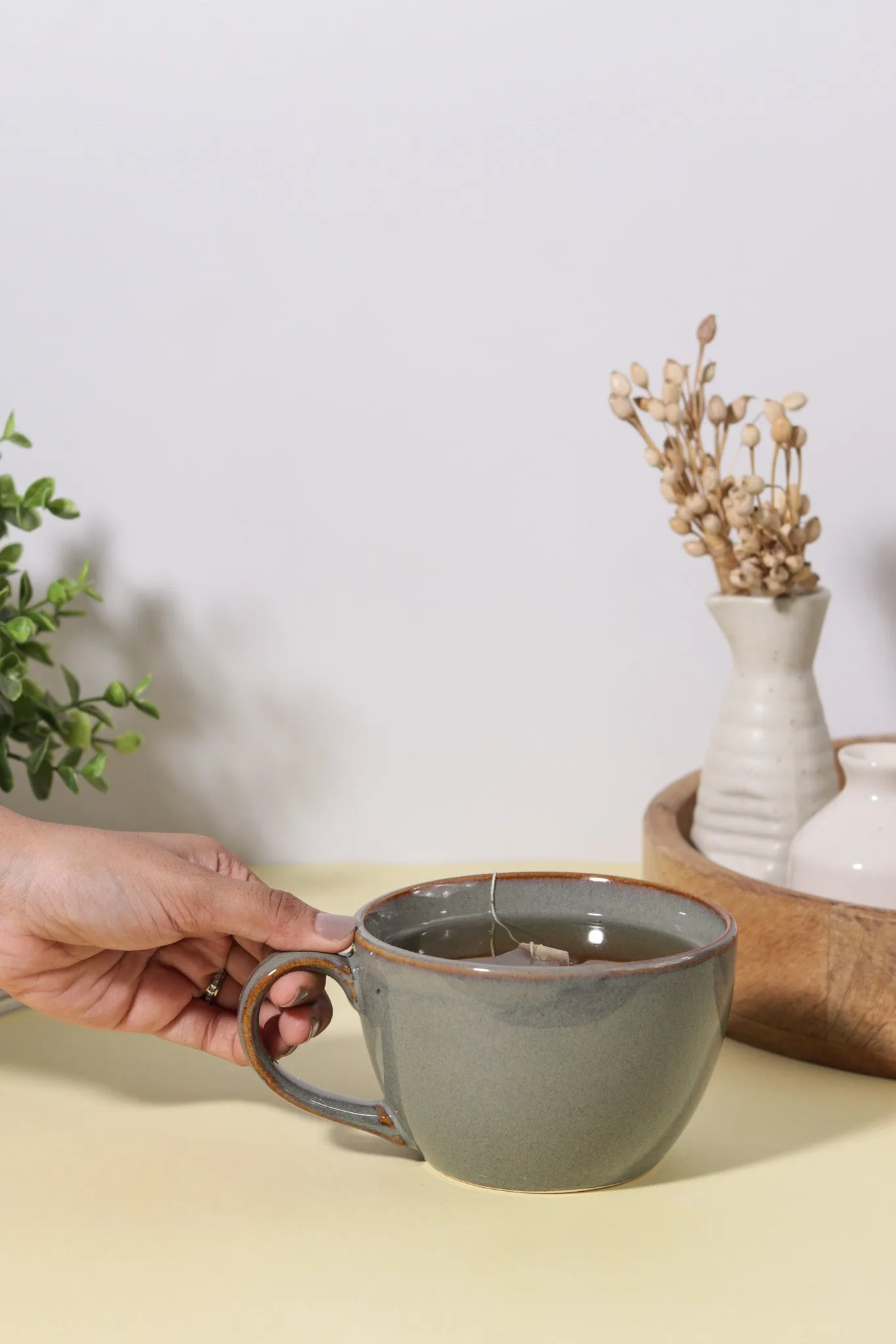 Slate Ceramic Soup Mug