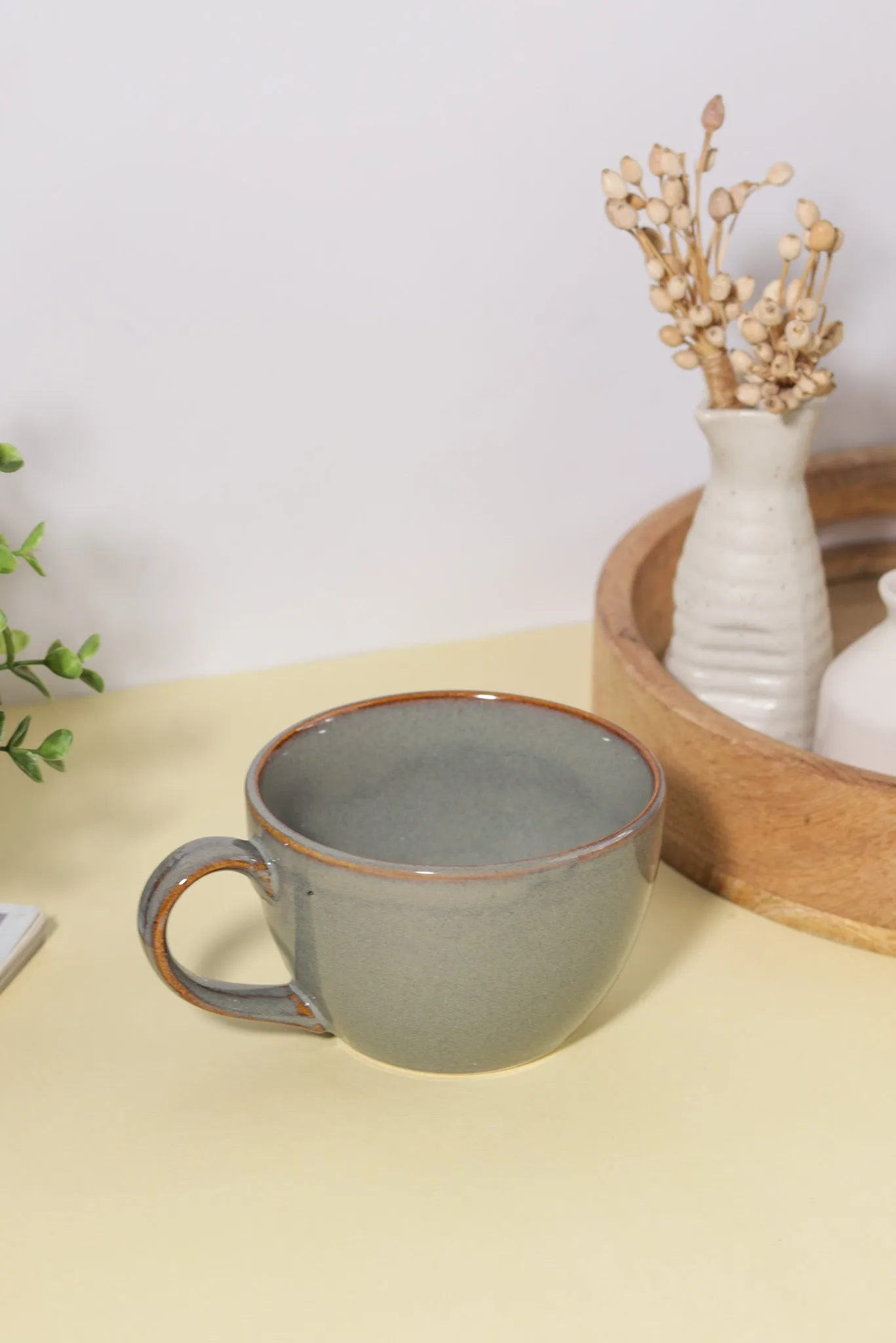 Slate Ceramic Soup Mug