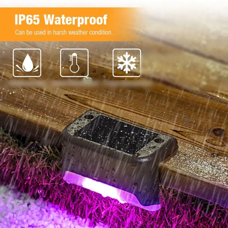 SMAXPro™ Solar Pool-Side Color Lights: 8-Pack, Waterproof, Swimming Pool