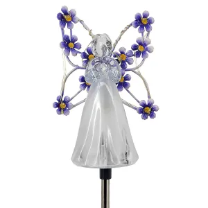 Solar Angel Garden Stake Lights-Purple