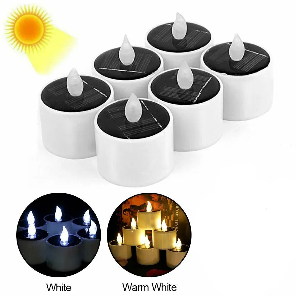 Solar-Powered Mini Candle Lights