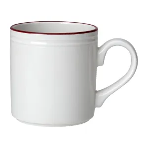 Steelite Bead Maroon Band Mugs 285ml (Pack of 12) - VV2693