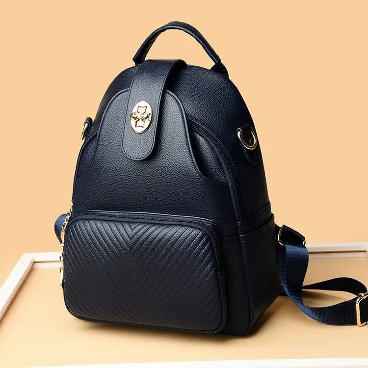 Stylish Multifunctional Women's Backpack With Shoulder Strap