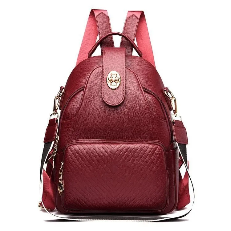 Stylish Multifunctional Women's Backpack With Shoulder Strap