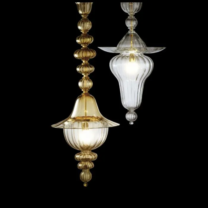 The 120 Cm  Doge Murano Glass Ceiling Lantern From Venini