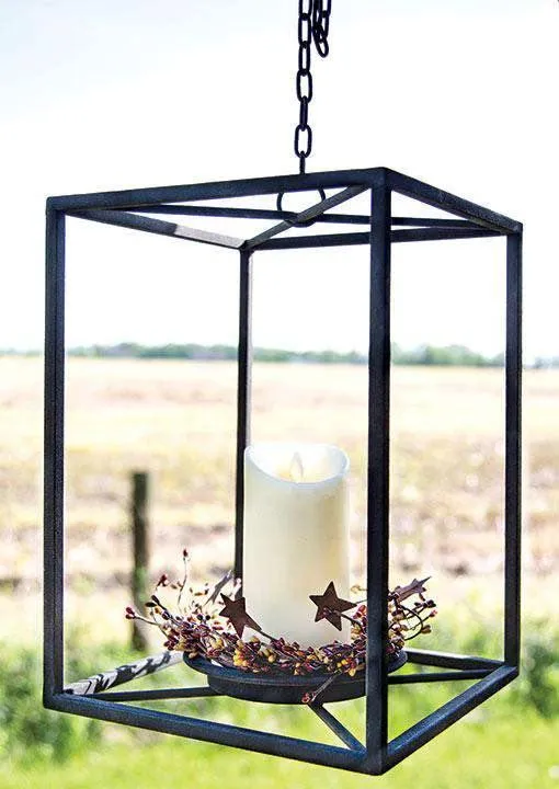 Vicenza Holder Lantern, Black