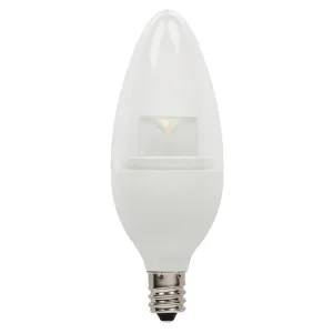 Westinghouse 5320400 4.5 Watt LED B11 Decorative Dimmable - 2700 Kelvin - Warm White - 300 Lumens - E12-Candelabra Base - 120 Volt - Card