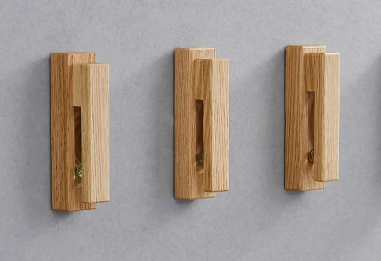 Wooden Clip Wall Hook & Organizer