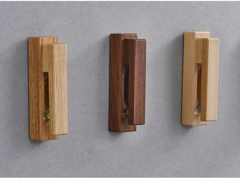 Wooden Clip Wall Hook & Organizer