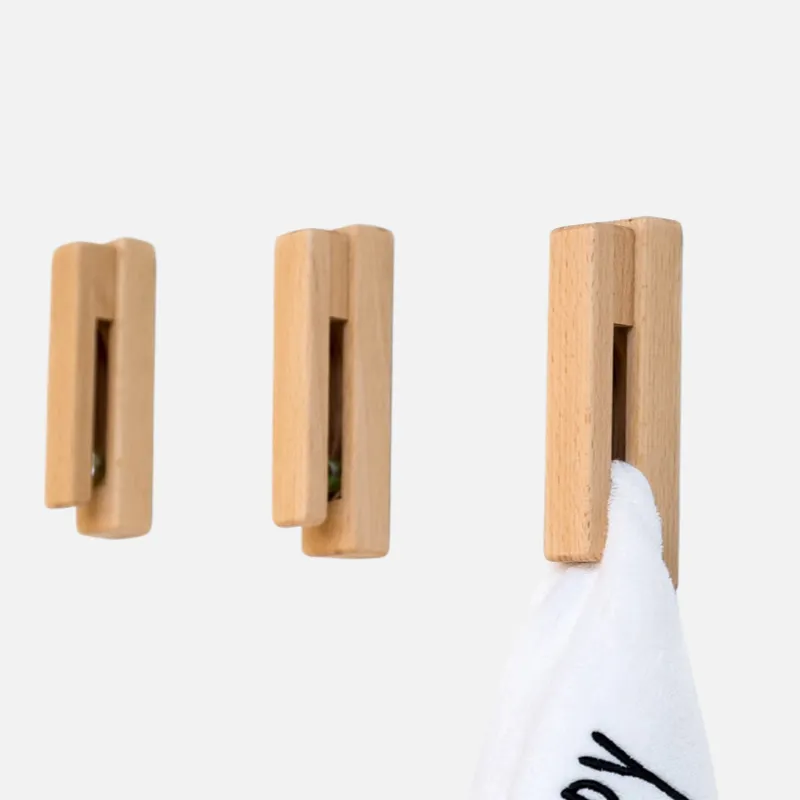 Wooden Clip Wall Hook & Organizer