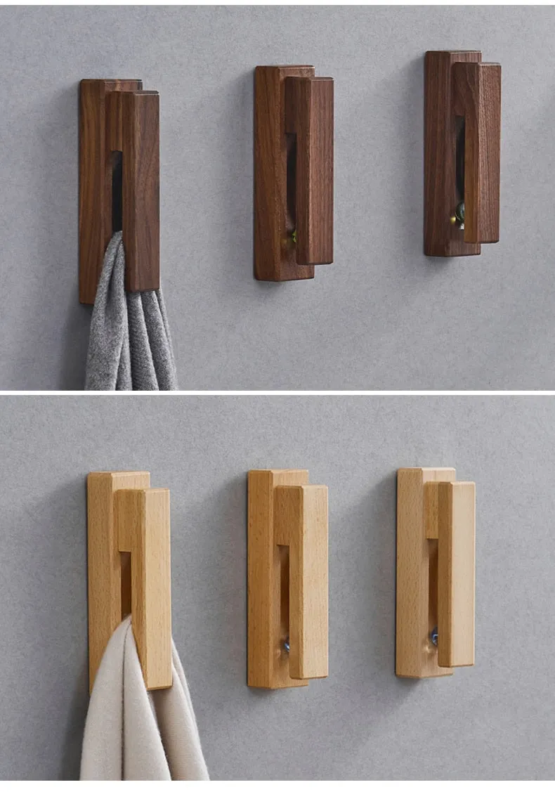 Wooden Clip Wall Hook & Organizer